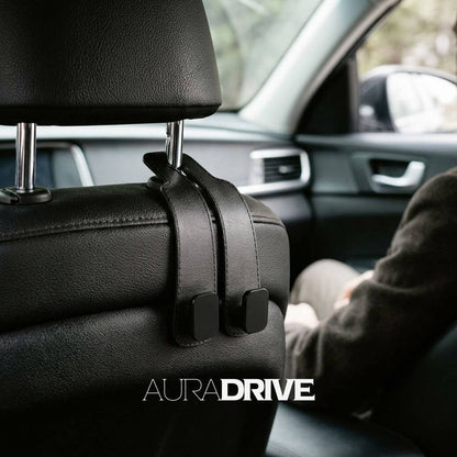AuraDrive | Ganchos para reposacabezas (Set de 2)